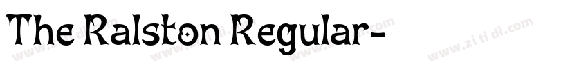 The Ralston Regular字体转换